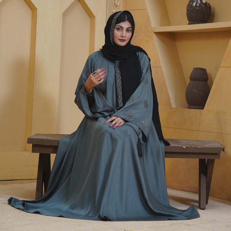 ZAHRA ABAYA WITH EMBROIDERY - HA003